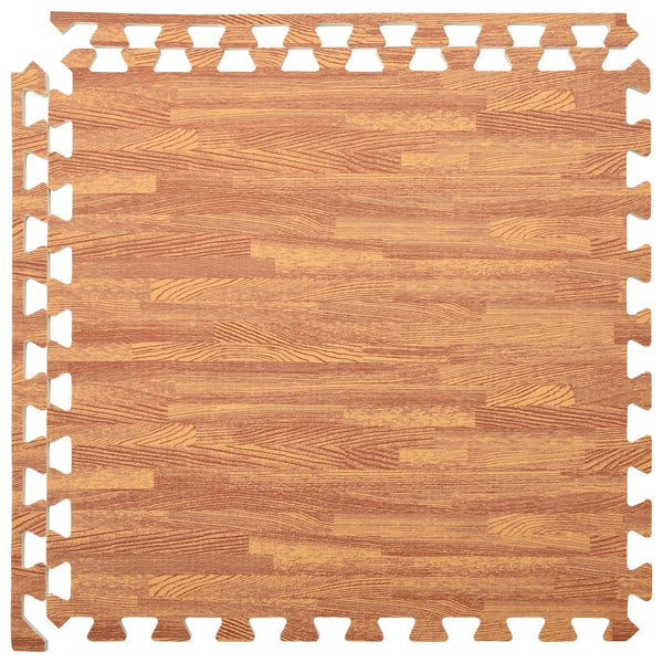 EVA-Schaumstoff-Bodenmatten – Holzmaserung – 6 Stück