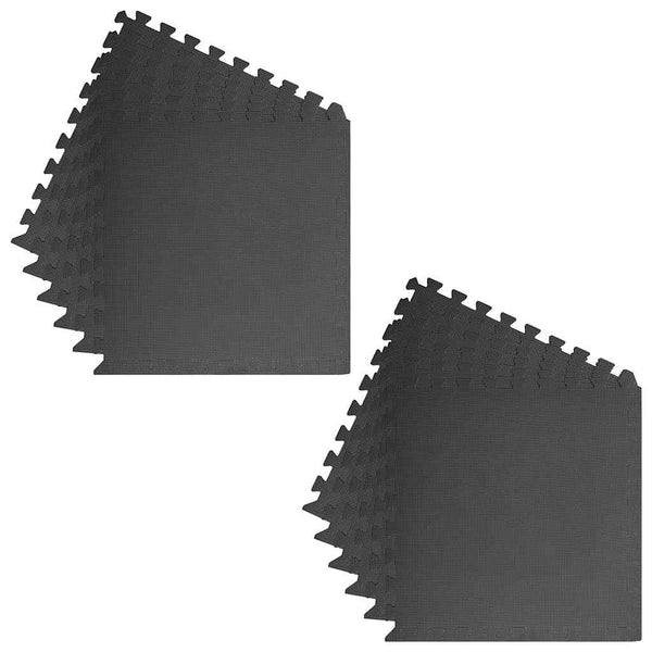 EVA Schaumstoff Bodenmatten Set Schwarz - 4,32 m²
