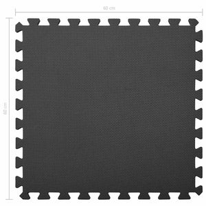 EVA Schaumstoff Bodenmatten Set Schwarz - 4,32 m²