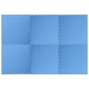 Blaue EVA-Schaumstoff-Bodenmatten - 6 Stk. (2,16 m²)