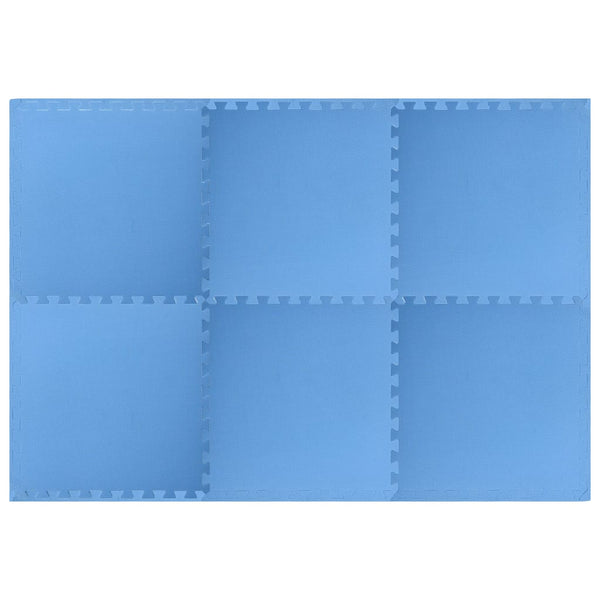 Blaue EVA-Schaumstoff-Bodenmatten - 6 Stk. (2,16 m²)