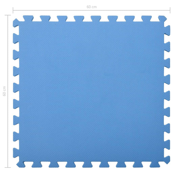 Blaue EVA-Schaumstoff-Bodenmatten - 6 Stk. (2,16 m²)