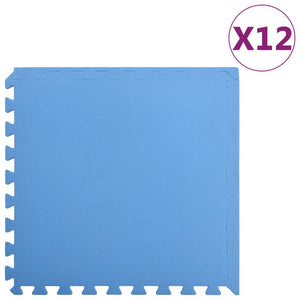 Blaue EVA-Schaumstoff-Bodenmatten - 4,32 m²