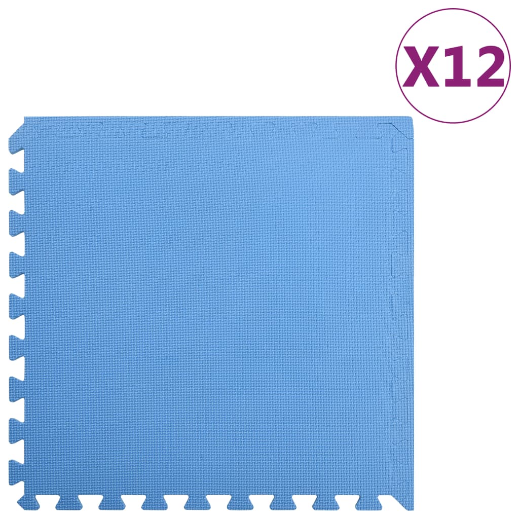 Blaue EVA-Schaumstoff-Bodenmatten - 4,32 m²