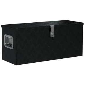Aluminiumkiste 80×30×35 cm Schwarz