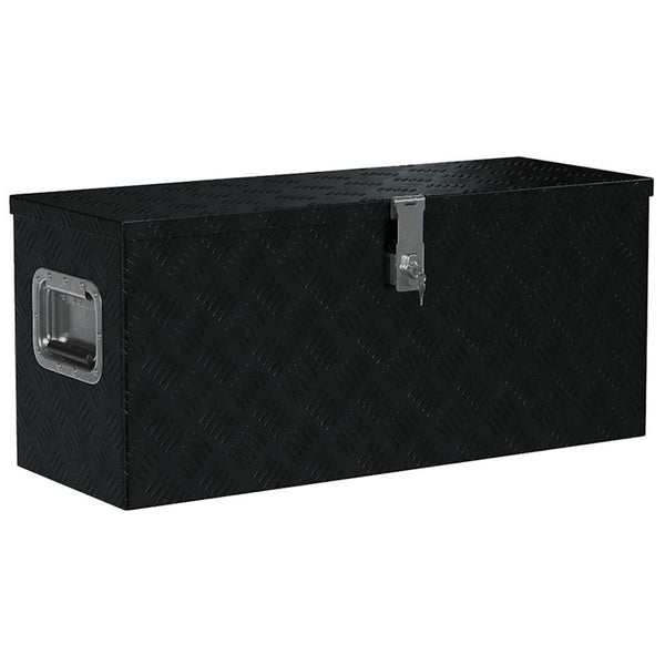 Aluminiumkiste 80×30×35 cm Schwarz