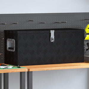 Aluminiumkiste 80×30×35 cm Schwarz