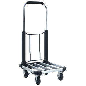 Transportwagen Klappbar 150 kg Aluminium Silbern