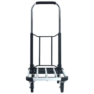 Transportwagen Klappbar 150 kg Aluminium Silbern