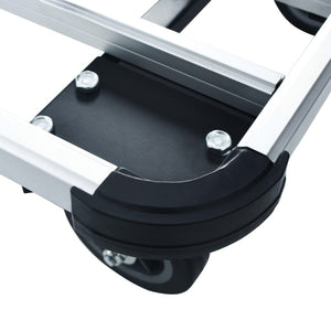 Transportwagen Klappbar 150 kg Aluminium Silbern