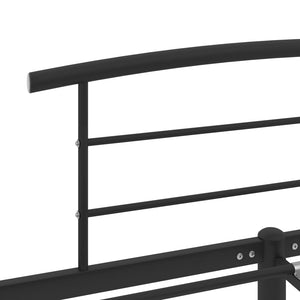 Bettgestell Schwarz Metall 160x200 cm