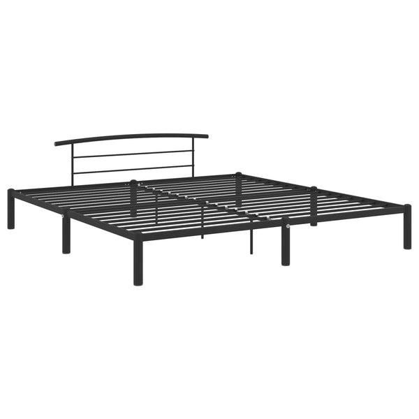 vidaXL Bed Frame Black Metal 180x200 cm