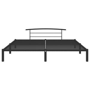 vidaXL Bed Frame Black Metal 180x200 cm