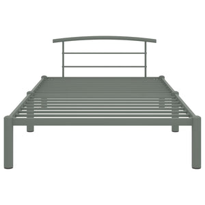 Bettgestell Grau Metall 90x200 cm