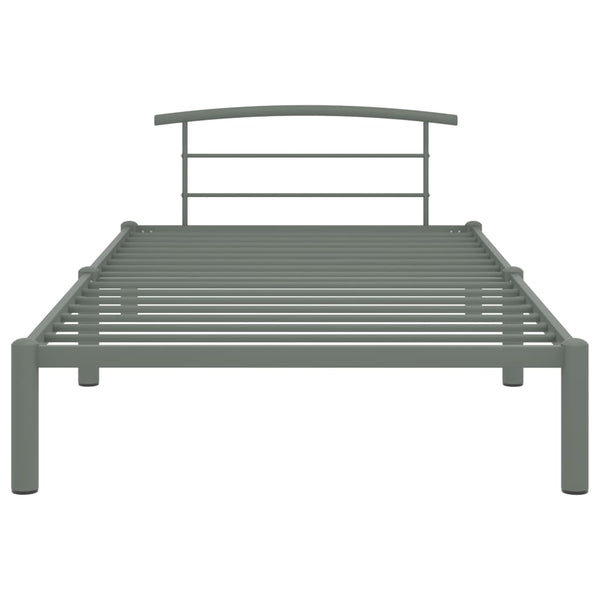 Bettgestell Grau Metall 90x200 cm