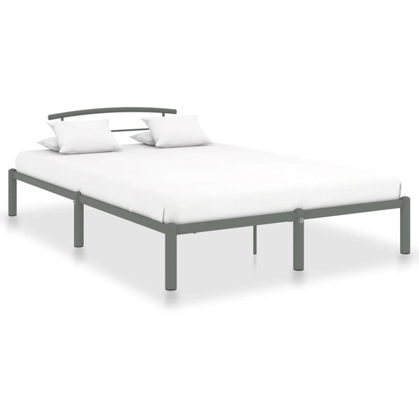 vidaXL Bed Frame Grey Metal 120x200 cm