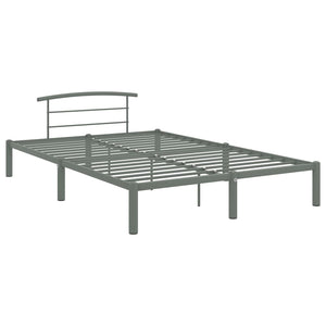 vidaXL Bed Frame Grey Metal 120x200 cm