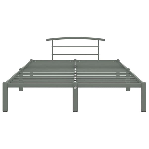 vidaXL Bed Frame Grey Metal 120x200 cm