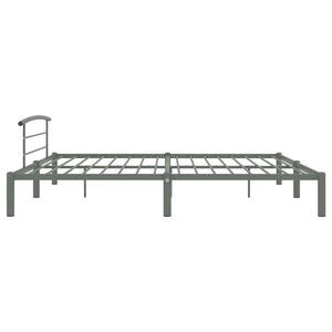 vidaXL Bed Frame Grey Metal 180x200 cm