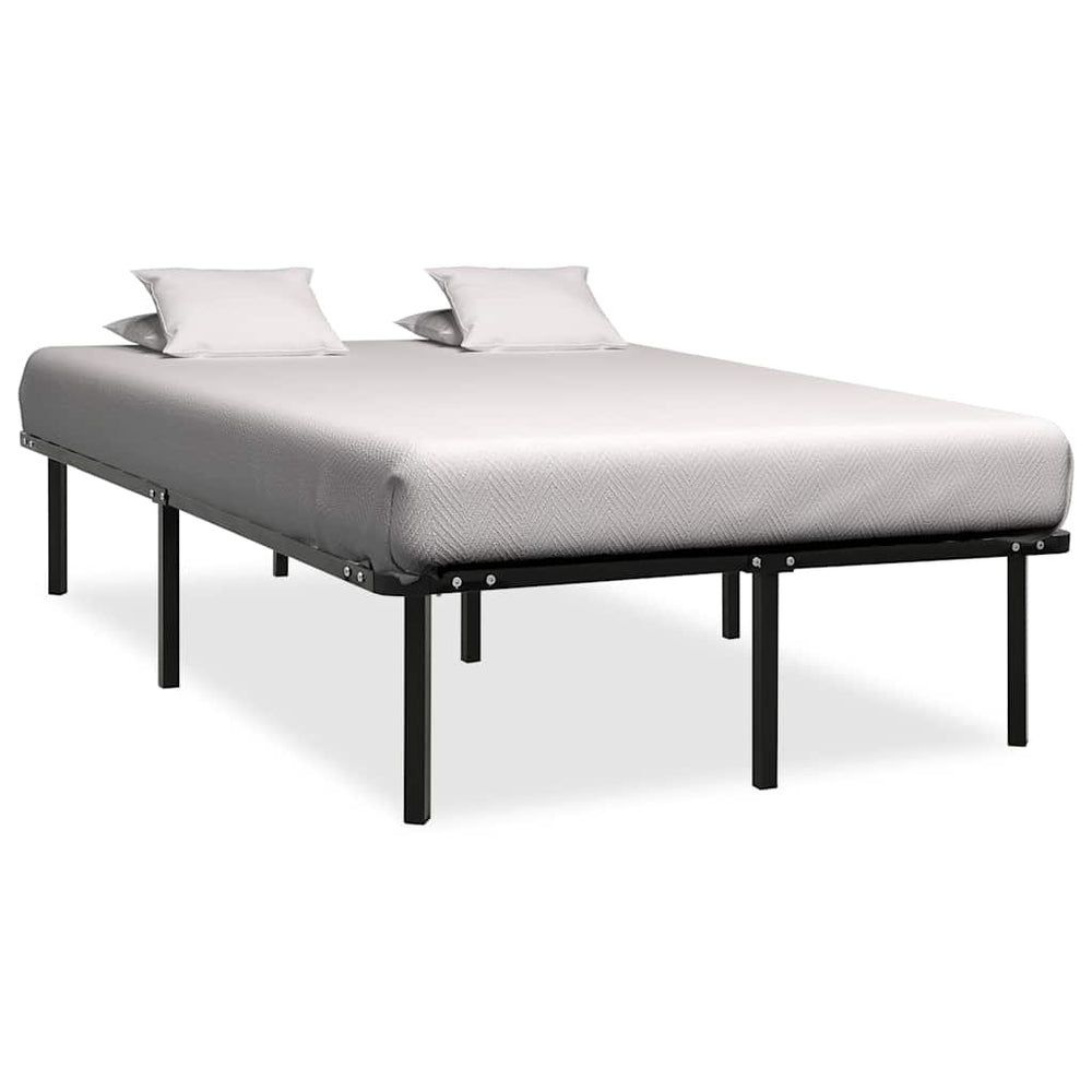 vidaXL Bed Frame Black Metal 160x200 cm