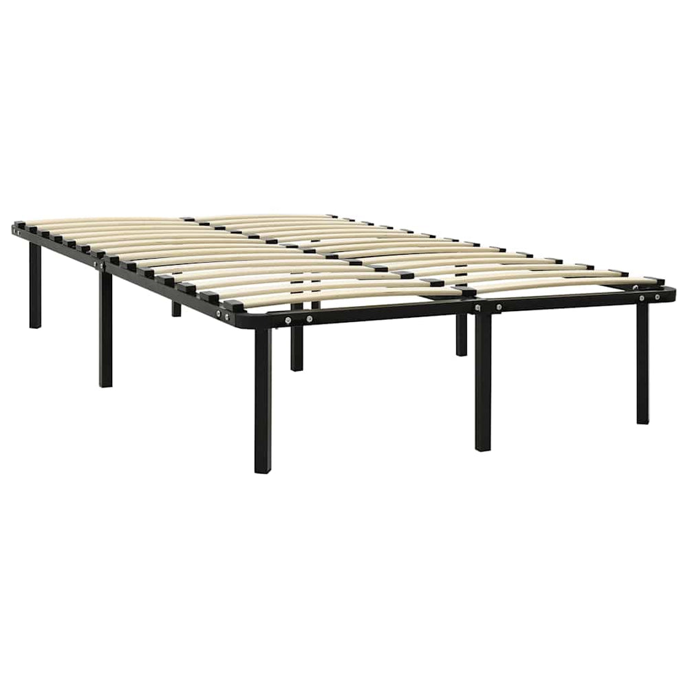 vidaXL Bed Frame Black Metal 160x200 cm