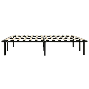Bettgestell Schwarz Metall 160×200 cm
