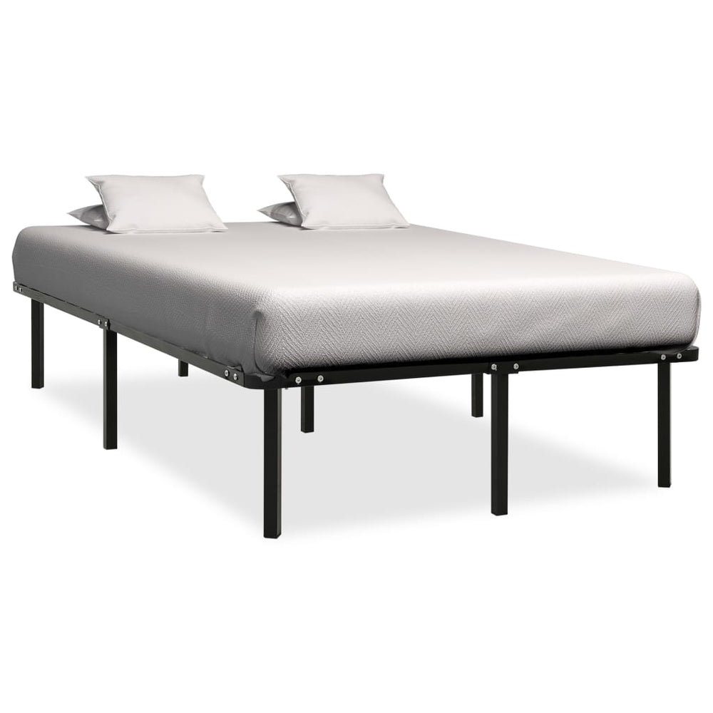 vidaXL Bed Frame Black Metal 180x200 cm