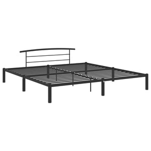 Bettgestell Schwarz Metall 200x200 cm
