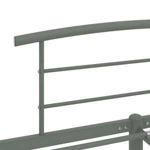 vidaXL Bed Frame Grey Metal 200x200 cm