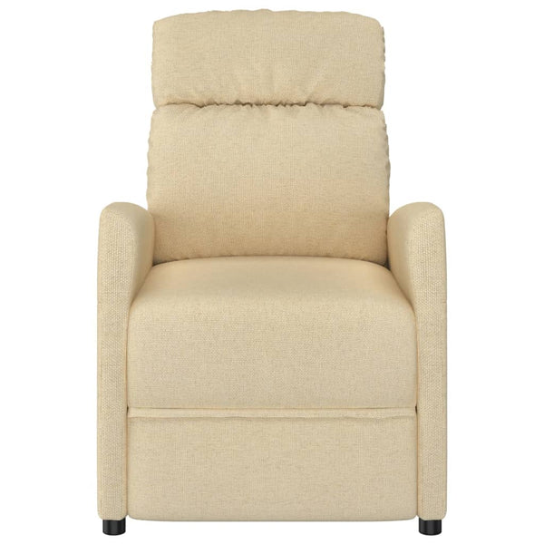 Massagesessel Creme Stoff