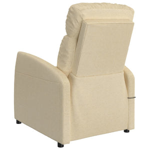 Massagesessel Creme Stoff