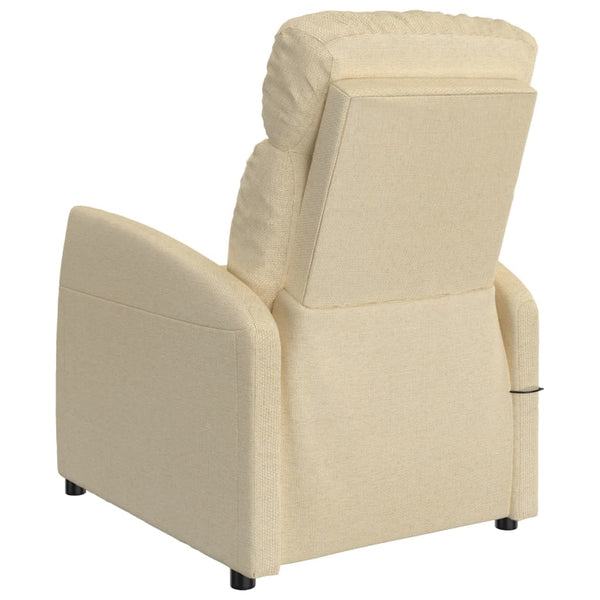 Massagesessel Creme Stoff