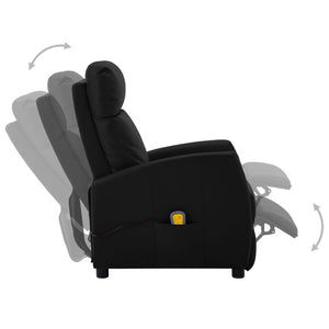 Massagesessel Schwarz Kunstleder
