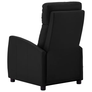 Massagesessel Schwarz Kunstleder