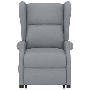 vidaXL Recliner Light Grey Fabric
