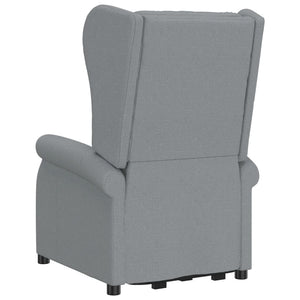 vidaXL Recliner Light Grey Fabric
