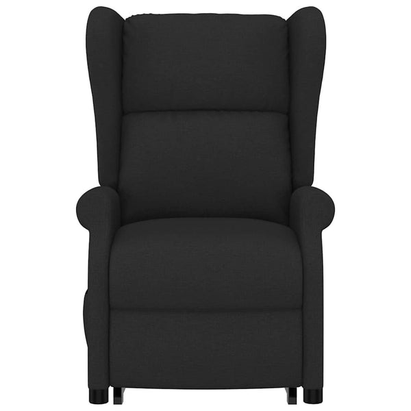 vidaXL Recliner Black Fabric