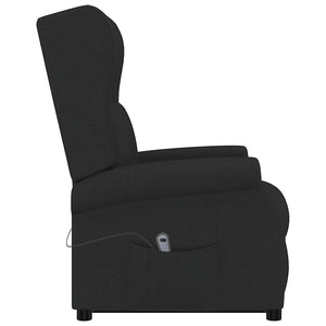 vidaXL Recliner Black Fabric
