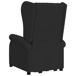 vidaXL Recliner Black Fabric