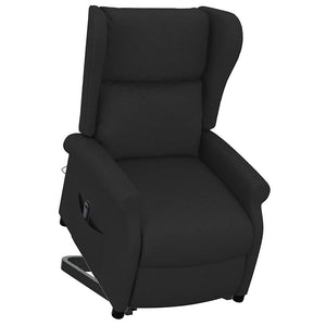vidaXL Recliner Black Fabric