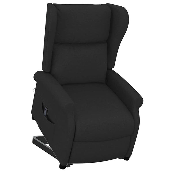 vidaXL Recliner Black Fabric