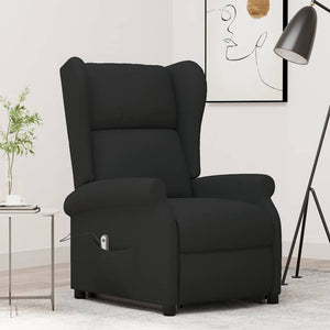 vidaXL Recliner Black Fabric