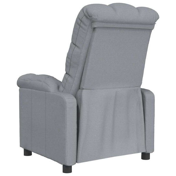 Relaxsessel Hellgrau Stoff