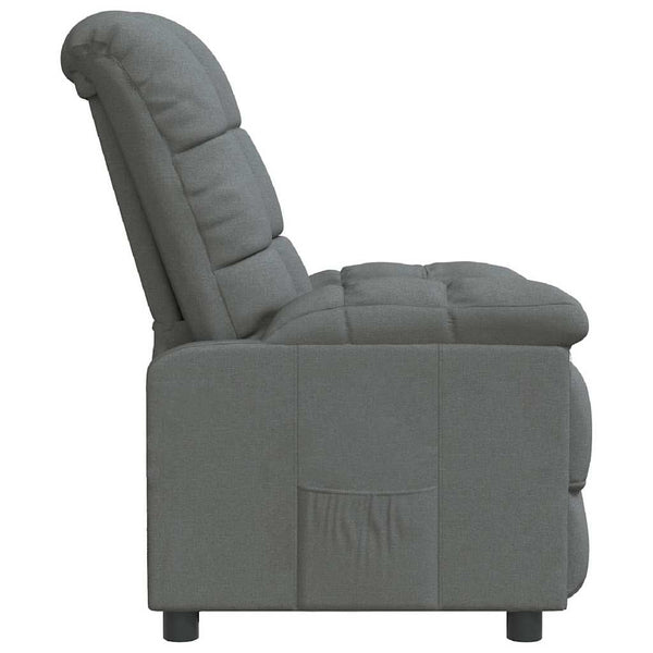 Relaxsessel Dunkelgrau Stoff
