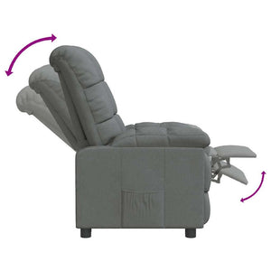 Relaxsessel Dunkelgrau Stoff