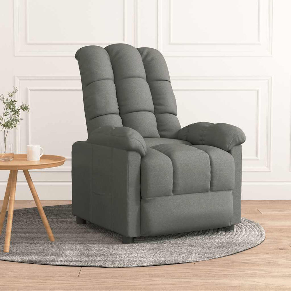 Relaxsessel Dunkelgrau Stoff