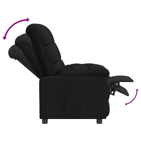 Relaxsessel Schwarz Stoff