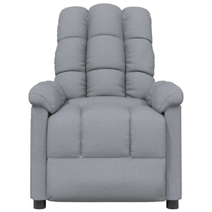 Massagesessel Hellgrau Stoff