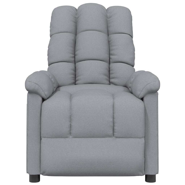 Massagesessel Hellgrau Stoff