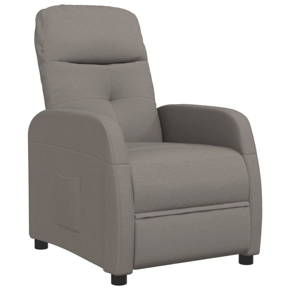 Relaxsessel Taupe Stoff
